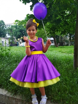 Сукня "Стиляги"- фіолетова